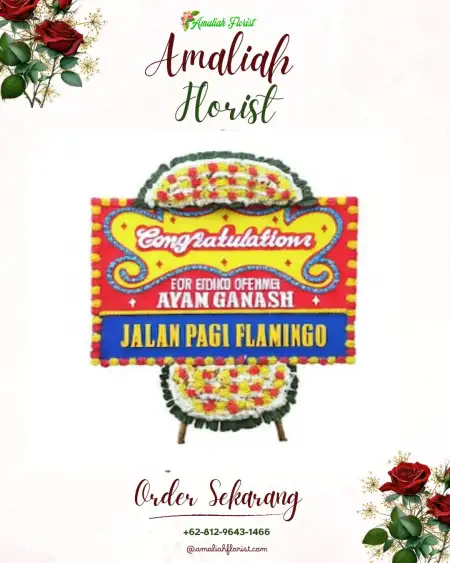 Sewa Papan Bunga Ampera